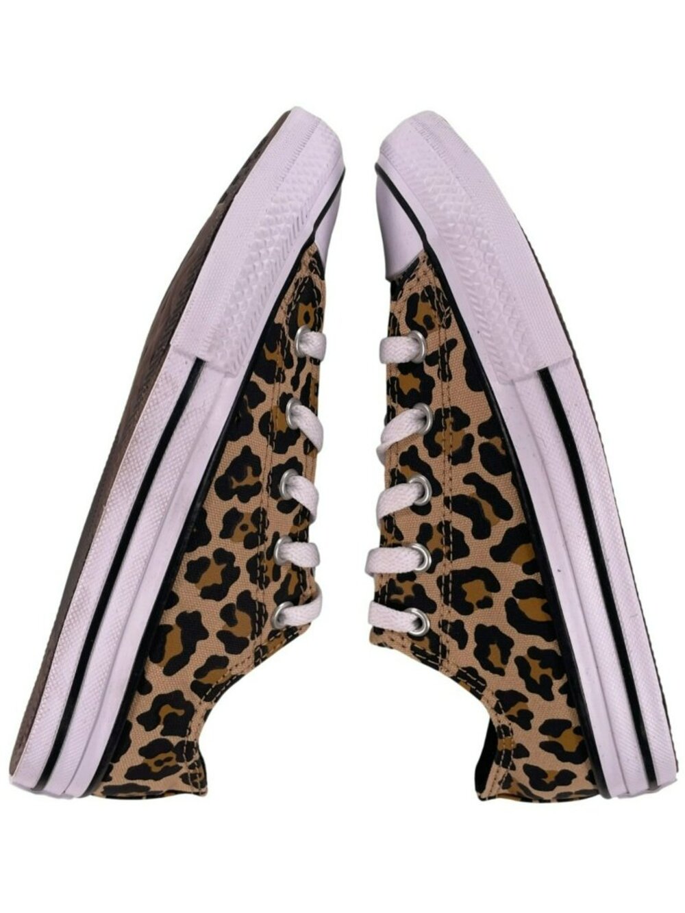 Converse Youth Leopard Print Chuck Taylor All Star Low Top Sneakers Size 1.5 NEW - Picture 3 of 10